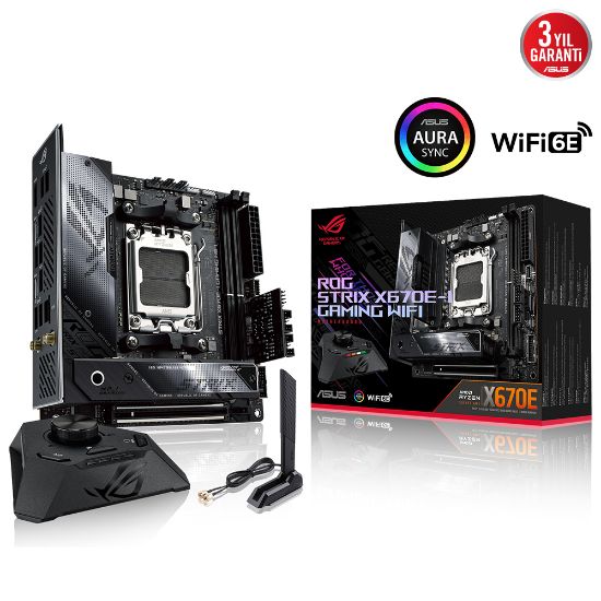 ASUS ROG STRIX X670E-I GAMING WIFI DDR5 6400(OC)MHz AM5  resmi