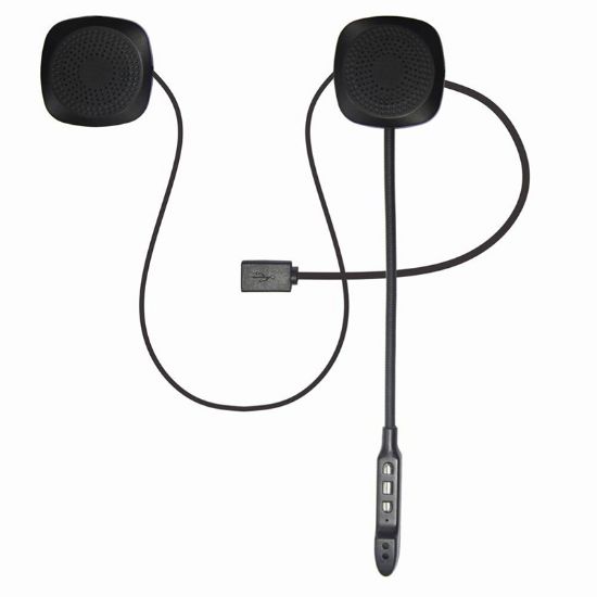 POWERMASTER PM-14283 BLUETOOTHLU ŞARJLI KASK İÇİ MOTOSİKLET HOPARLÖR VE MİKROFON SETİ resmi