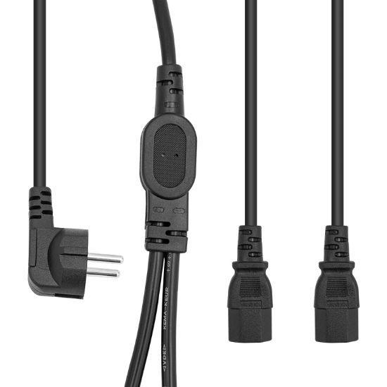 POWERMASTER PM-17972 TEK PRİZ ÇİFT GÜÇ ÇIKIŞLI 1.8 METRE POWER KABLOSU resmi