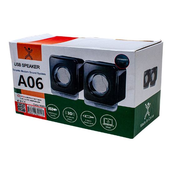 MAGICVOICE A-06 1+1 USB MİNİ PC HOPARLÖR (2X3 WATT) resmi