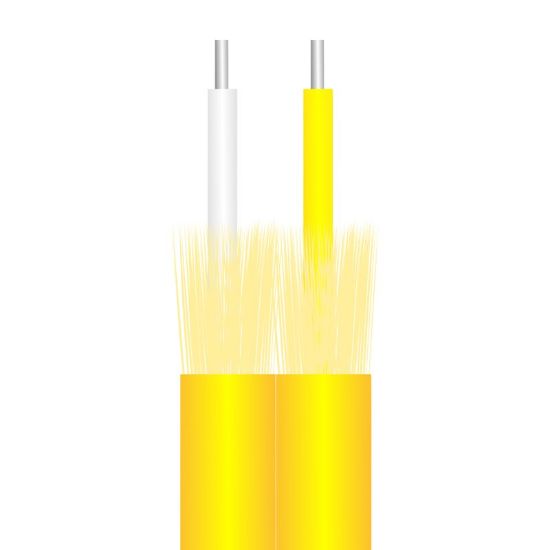 FİBER KABLO SARI 2 HAT LSZH 1000 MT RULO (TWO LINE FIBER) resmi