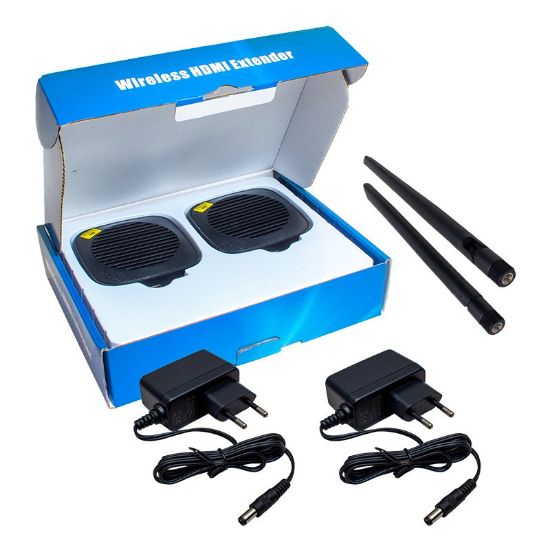 POWERMASTER PM-19864 ANTENLİ HDMI KABLOSUZ EXTENDER 50 METRE UZATICI resmi
