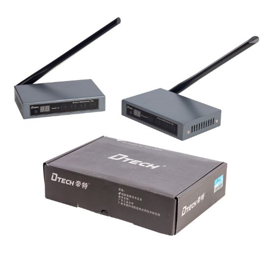 POWERMASTER PM-19866 ANTENLİ HDMI KABLOSUZ EXTENDER 100 METRE UZATICI (DETECH DT-7068) resmi