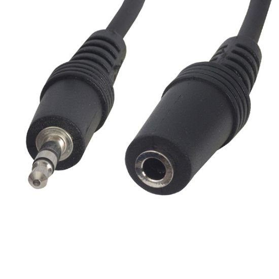 3.5 MM STEREO ERKEK/DİŞİ 3 METRE AUX UZATMA KABLOSU resmi