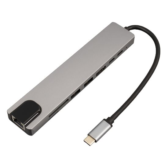 SENSEI TYPE-C 8IN1 HDMI COK FONKSIYONLU USB 3.0 DOCK STATION resmi