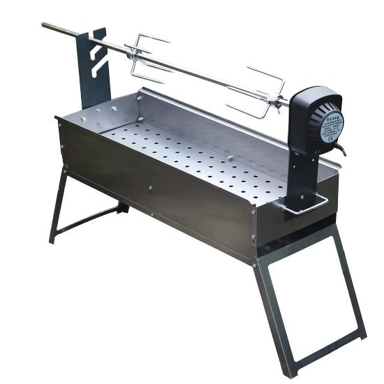 SUNUP ÇOK FONKSİYONLU OTOMATİK BARBEKÜ KUZU ÇEVİRME MAKİNESİ resmi
