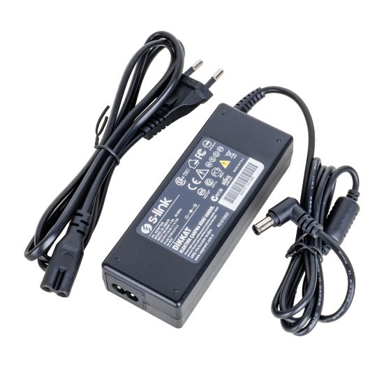 S-LINK SL-NBA70 90W 19.5 VOLT 4.74 AMPER 6.5X4.4 UÇLU SONY NOTEBOOK ADAPTÖR (SAMSUNG LED TV) resmi