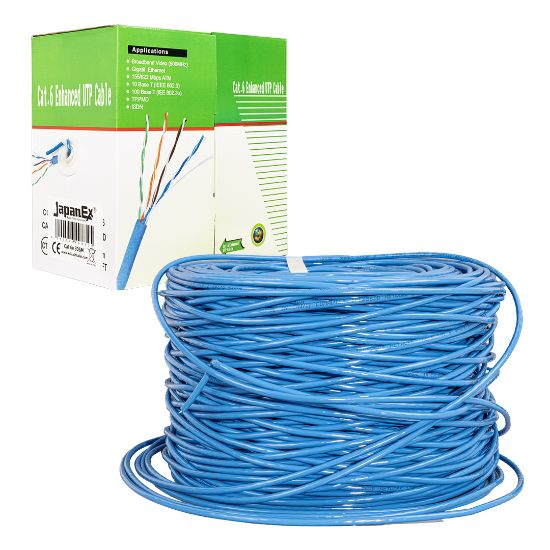 JAPANEX 25 AWG 305 METRE MAVİ CAT6 KABLO resmi