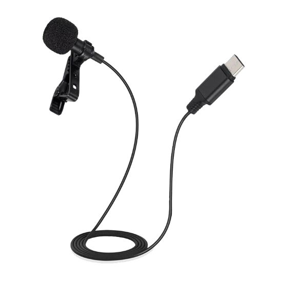 MAGICVOICE JH-042 TYPE-C GİRİŞLİ KABLOLU YOUTUBER YAKA MİKROFON resmi