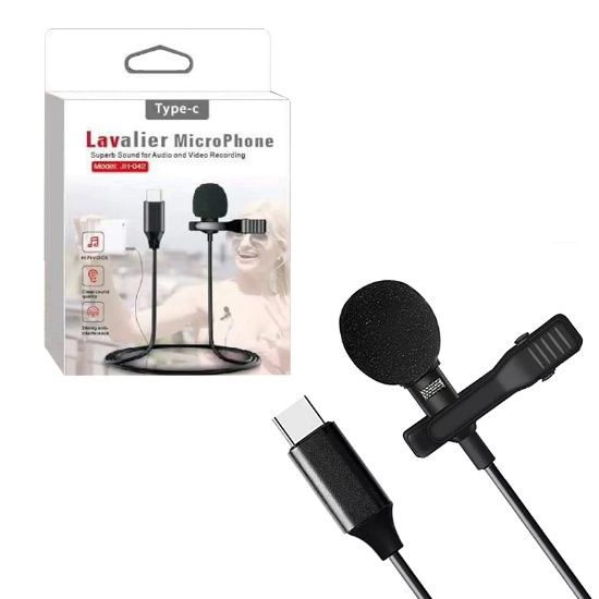MAGICVOICE JH-042 TYPE-C GİRİŞLİ KABLOLU YOUTUBER YAKA MİKROFON resmi