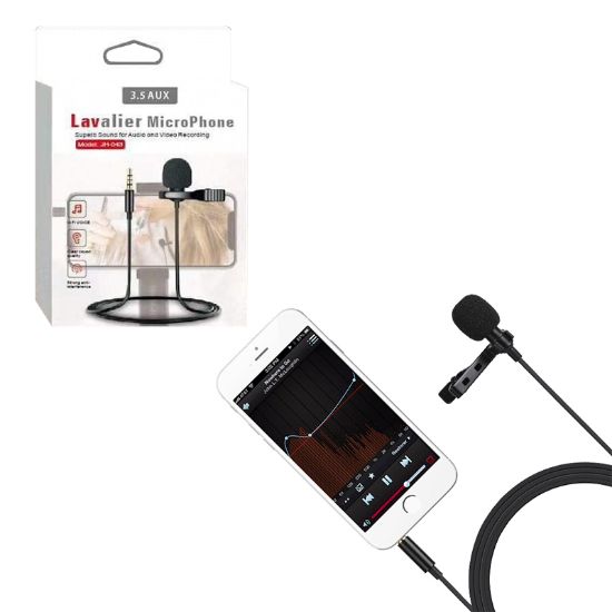 MAGICVOICE JH-043 3.5 MM GİRİŞLİ KABLOLU YOUTUBER YAKA MİKROFON resmi