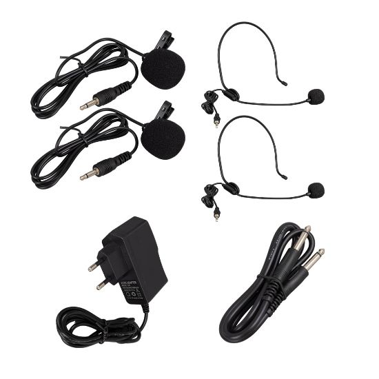 KÖNİG K-990 YAKA - YAKA ÇİFT KANAL UHF TELSİZ MİKROFON resmi