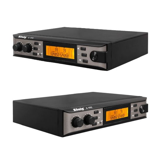 KÖNİG K-990 YAKA - YAKA ÇİFT KANAL UHF TELSİZ MİKROFON resmi