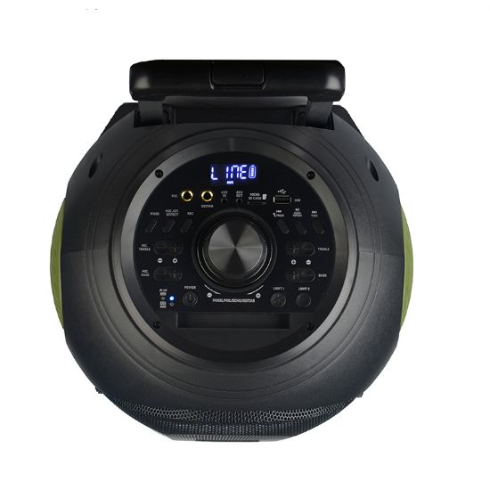 SHILE SL-2012 EL MİKROFONLU KUMANDALI USB+SD+BT SEYYAR TAŞINABİLİR HOPARLÖR resmi