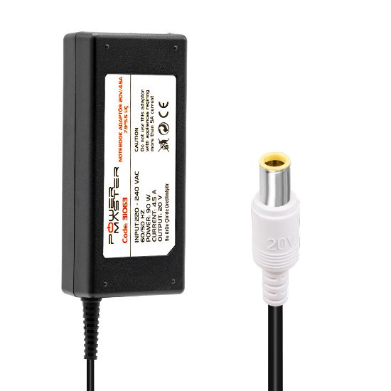 POWERMASTER 20 VOLT - 4.5 AMPER 7.9*5.5 UÇLU IBM NOTEBOOK ADAPTÖR resmi