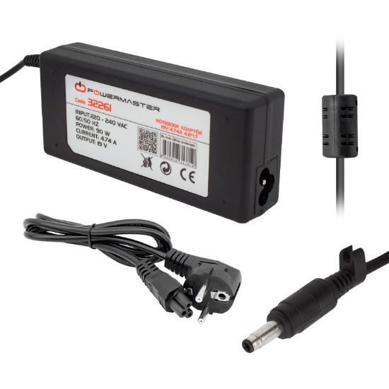 POWERMASTER * SL-NBA88 19 VOLT - 4.74 AMPER 4.8*1.7 UÇLU LG NOTEBOOK ADAPTÖR resmi