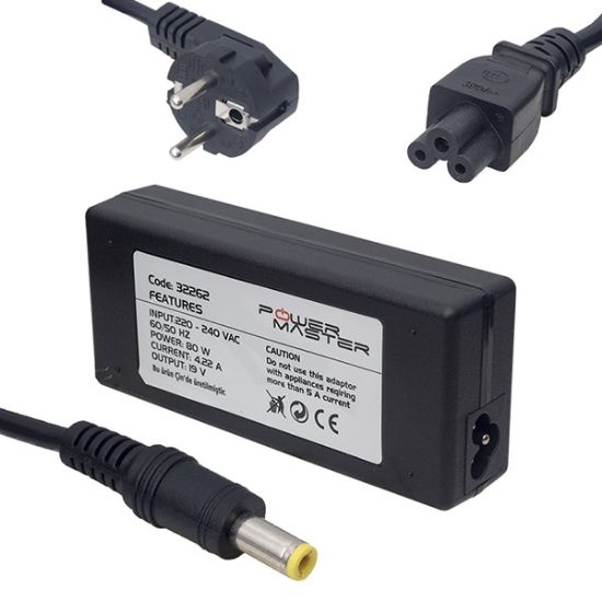 POWERMASTER * SL-NBA92 19 VOLT - 4.22 AMPER 5.5*2.5 UÇLU SAMSUNG NOTEBOOK ADAPTÖR resmi