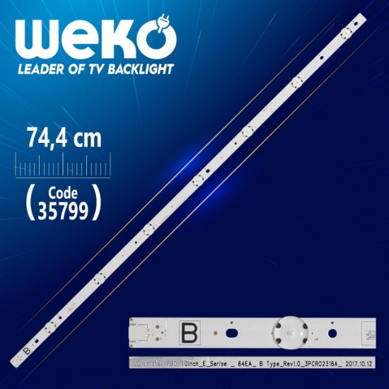 LG INNOTEK FBC 70INCH_E_SERISE _ 84EA_ B TYPE_REV1.0_3PCR02316A_ - 74.4 CM 7 LEDLİ - (WK-1265) resmi