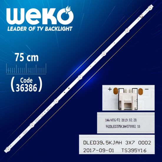 DLED39.5KJAH 3X7 0002 F62DLED395KJAH370002 04 10  7 LEDLİ  75 CM resmi