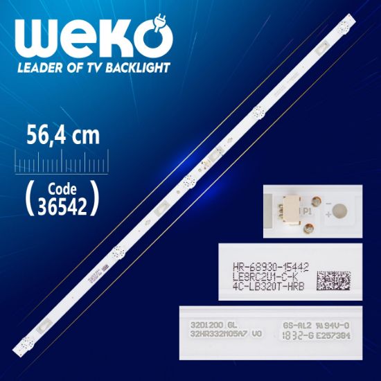 32HR332M05A7 V0  32D1200 GL 5 LEDLİ 56.4 CM 6V resmi