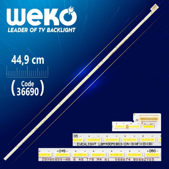 EVERLIGHT LBM400M1803-CA-3(HF)(0)(R) ZQX0600-AB 54 LEDLİ 44,9 CM resmi