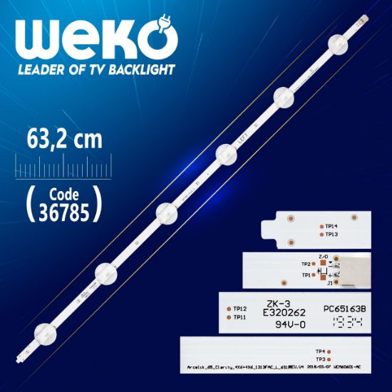 ARCELIK_65_CLARTY_4X6+4X6_1313FCA_L_6S1P REV.V4 WCM60601-AC 6 LEDLİ 63.2 CM resmi