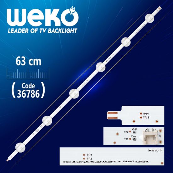 ARCELIK_65_CLARTY_4X6+4X6_1313FCA_R_6S1P REV.V4 WCG60601-AC 6 LEDLİ 63 CM resmi