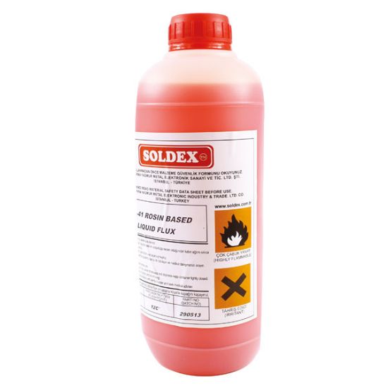 SOLDEX ASR-41 KIRMIZI RENK 1 LİTRE KÖPÜREBİLİR SIVI FLUX resmi