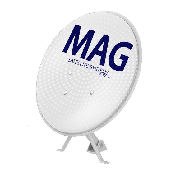 MAG 70 CM DELİKLİ OFSET BEYAZ ÇANAK ANTEN (10LU PAKET) resmi