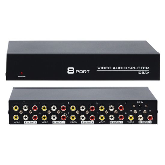 POWERMASTER PM-4832 8 PORT VIDEO AUDIO DAĞITICI (1024X768-85HZ) resmi