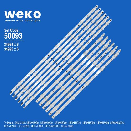 WKSET-5093 34994X6 34995X6 SAMSUNG_2014SVS55_3228 12 ADET LED BAR resmi