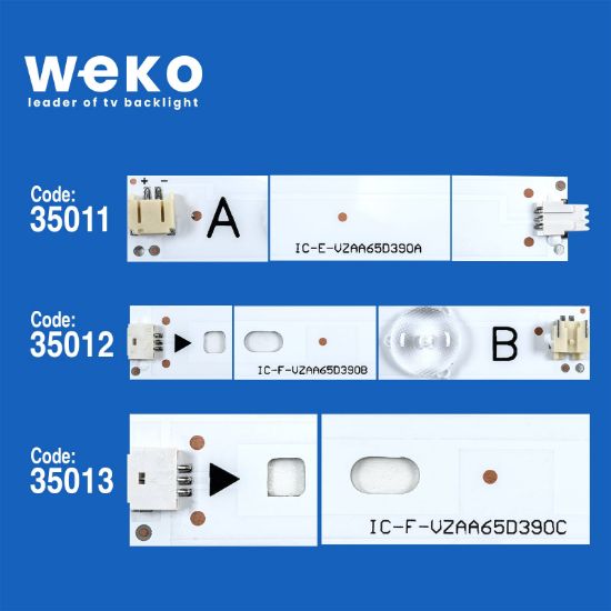 WKSET-5100 35011X8 35012X4 35013X4 IC-E-VZAA65D 16 ADET LED BAR resmi