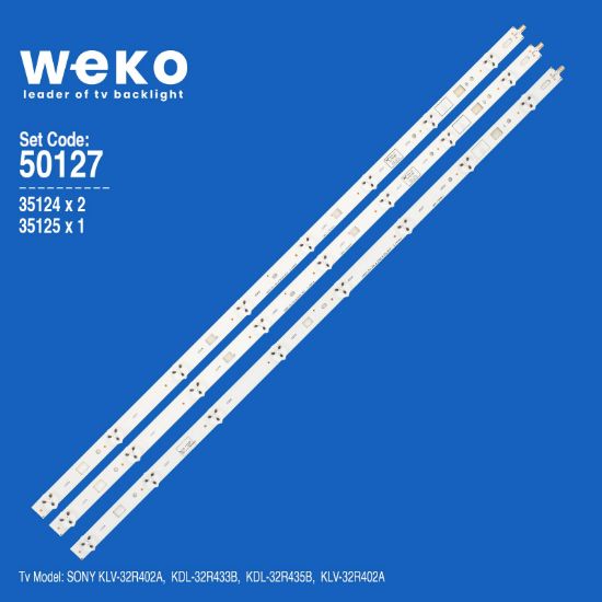 WKSET-5127 35124X2 35125X1 LG INNOTEK 32 INCH WXGA NDSOEM 3 ADET LED BAR resmi