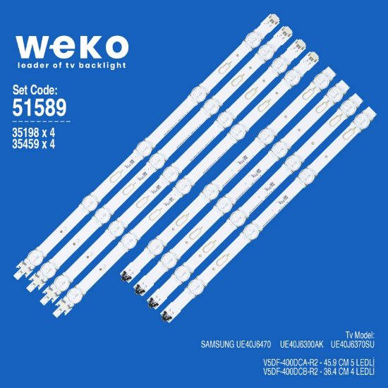 WKSET-5143 35198X4 35459X4 V5DF-400D 8 ADET LED BAR resmi
