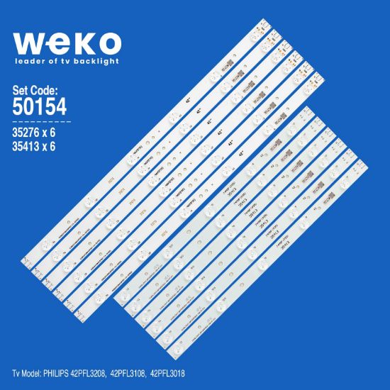 WKSET-5154 35276X6 35413X6 EVERLIGHT LBM420P 12 ADET LED BAR resmi