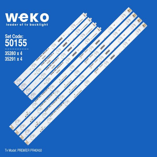 WKSET-5155 35280X4 35291X4 IC-A-HWAI40D264 8 ADET LED BAR resmi