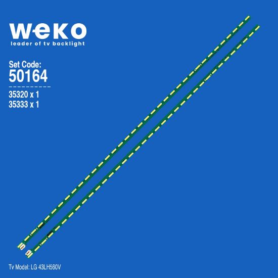 WKSET-5164 35320X1 35333X1 LG INNOTEK BMS 43INCH 2 ADET LED BAR (36LED) resmi