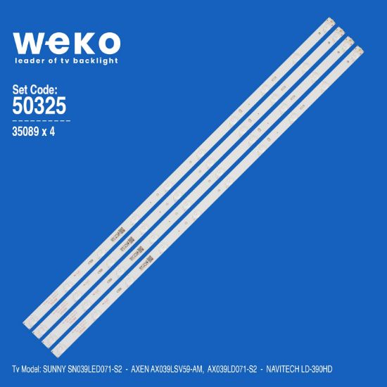 WKSET-5325 35089X4 MS-0818 V4 - 180 DT0-391900-1H  4 ADET LED BAR resmi