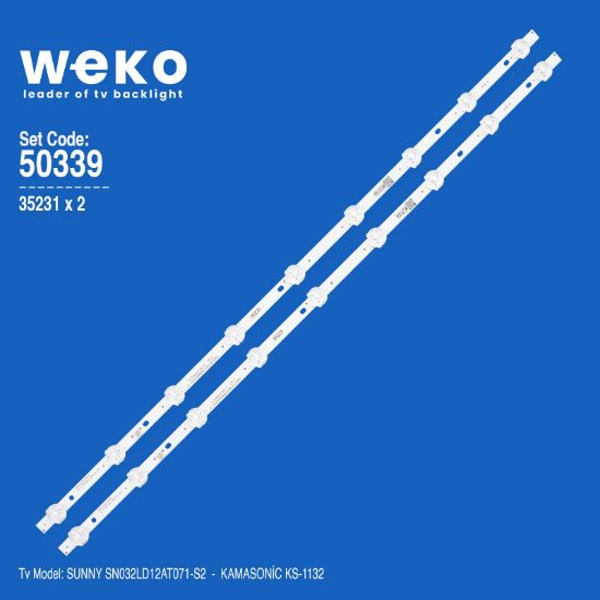 WKSET-5339 35231X2 CY 32 2X9 PB08D581103BL041-005H - 8D2A-DLM3-2009A1 2 ADET LED BAR resmi