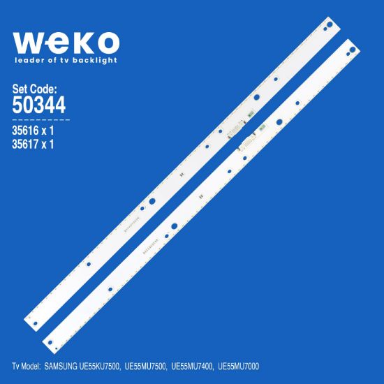 WKSET-5344 35616X1 35617X1 BN96-39596A/BN96-39595A 2 ADET LED BAR (66LED) resmi