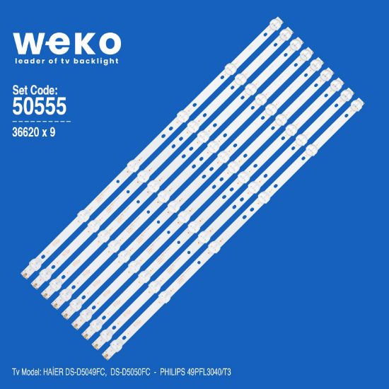 WKSET-5555 36620X9 4708-K49WD7-A1123N01 K490WD7 A1  9 ADET LED BAR resmi