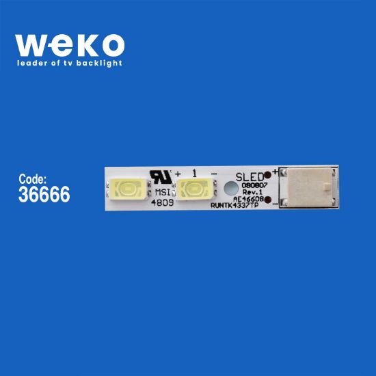 WKSET-5695 36666X4 SLED 090907 REV.1 AE4660B RUNTK4337TP 4 ADET LED BAR (54LED) resmi