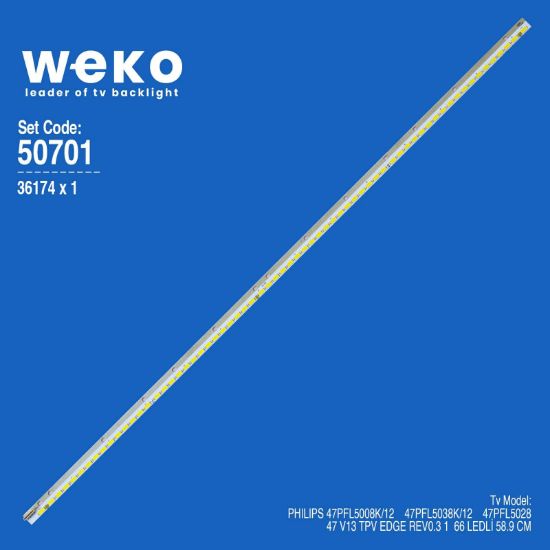 WKSET-5701 36174X1 47 V13 TPV EDGE REV0.3 1 1 ADET LED BAR (66LED) resmi