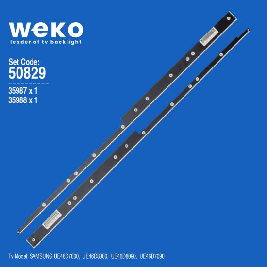 WKSET-5829 35987X1 35988X1 J6L4-460SMA-R3 - 46-5630-LED-MCPCB-L LEFT/RIGHT 2 ADET LED BAR (96LED) resmi