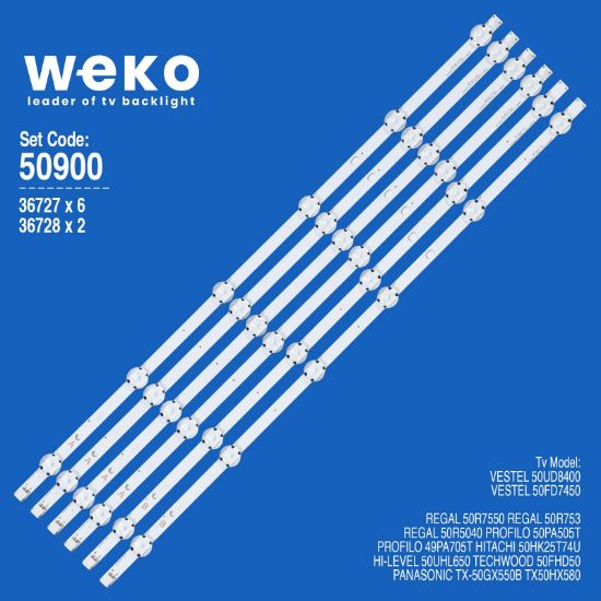 WKSET-5900 36727X6 36728X2 SVV500AC1_A/B_REV0.0_190417 8 ADET LED BAR resmi