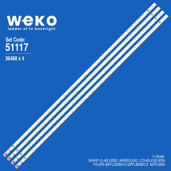 WKSET-6117 36488X4 SLED 2011SSP40 36 4214 GD REV0  4 ADET LED BAR (36LED) resmi