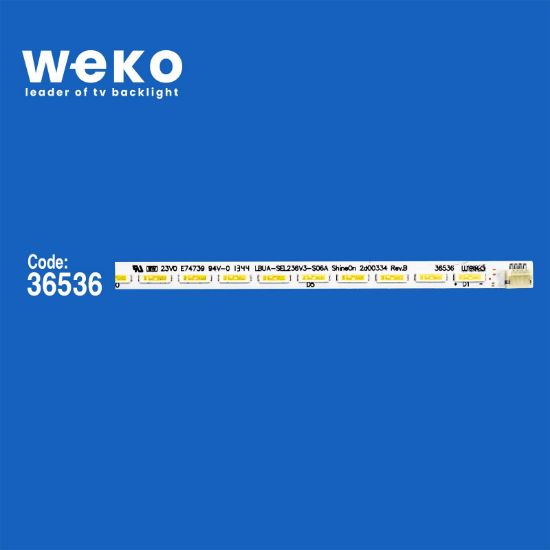 WKSET-6191 36536X1 LBUA-SEL236V3-S06A SHİNEON 2D00334 REV.A  1 ADET LED BAR (34LED) resmi