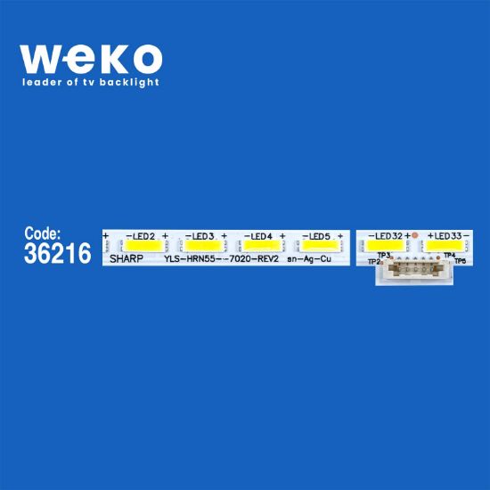 WKSET-6217 36216X2 SHARP YLS_HRN55_7020_REV2  2 ADET LED BAR (64LED) resmi