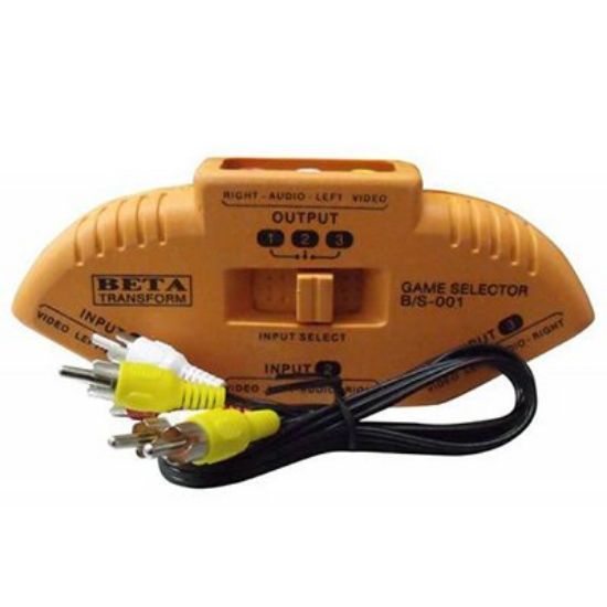 VCD DVD TOPLAYICI (RENKLİ) 1 X 3 RCA GİRİŞ IN * 3 X 3 RCA ÇIKIŞ OUT ÇEVİRİCİ resmi