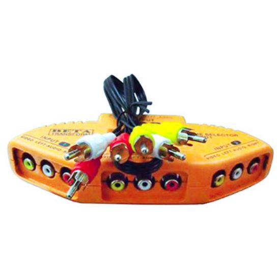 VCD DVD TOPLAYICI (RENKLİ) 1 X 3 RCA GİRİŞ IN * 3 X 3 RCA ÇIKIŞ OUT ÇEVİRİCİ resmi